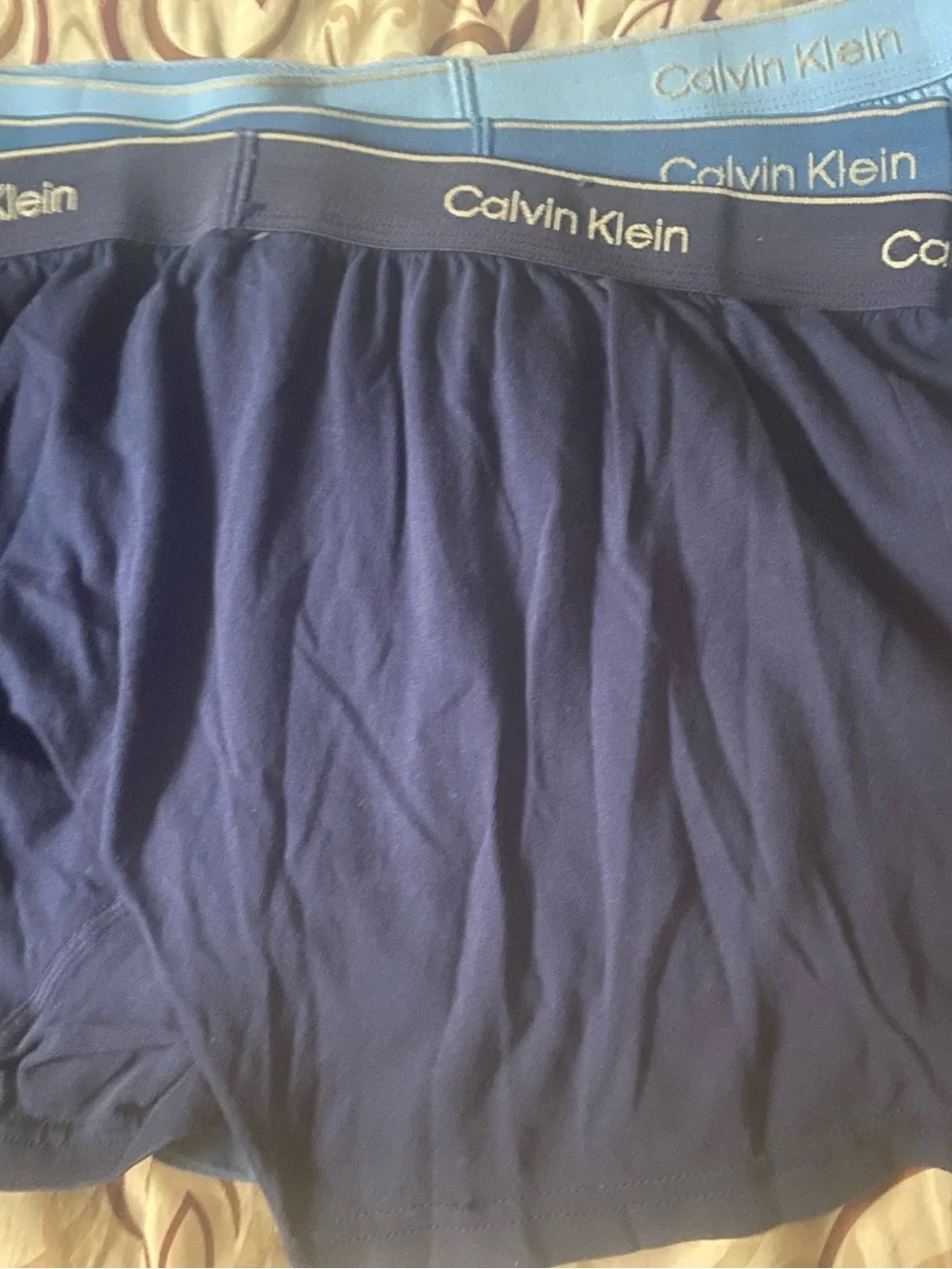 Calvin Klein Men's 3-Pack Cotton Boxer Shorts - Light Blue / Blue / Navy